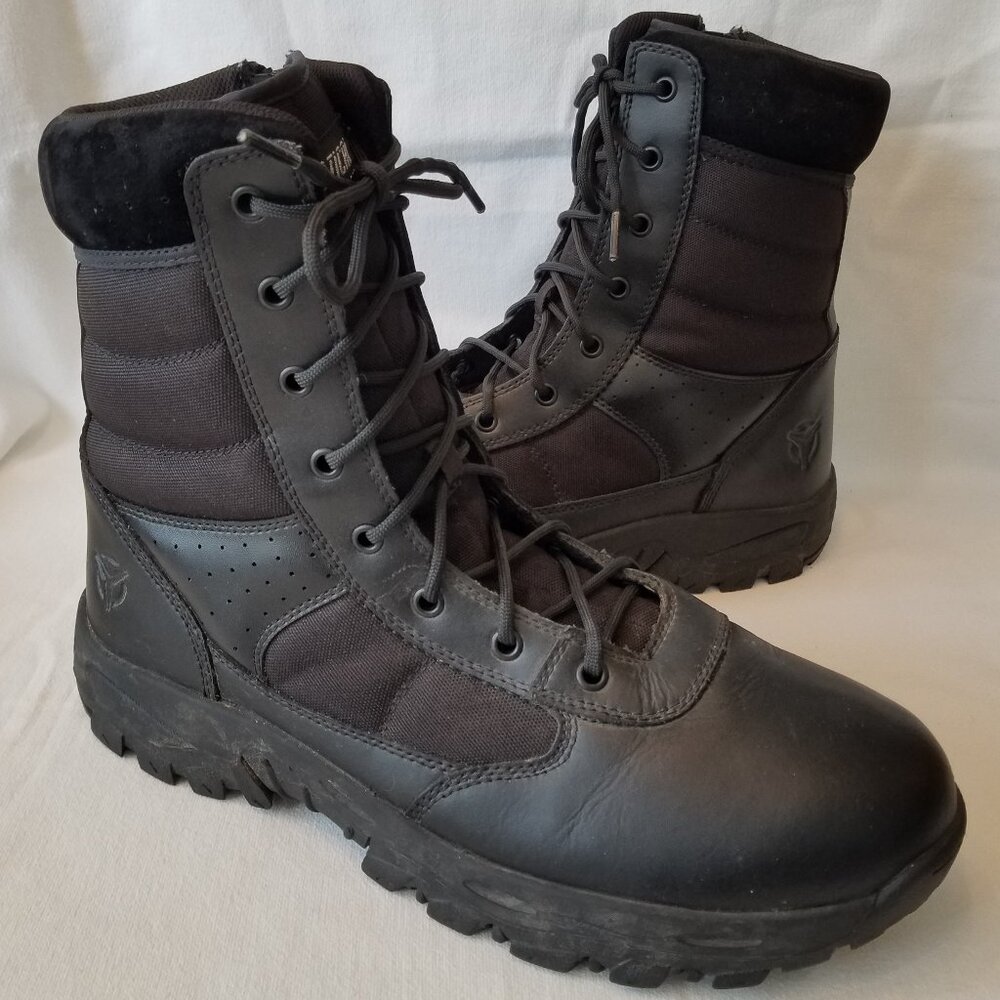 Tactical Performance Siege II black leather combat boots fwtpwr8010 size 14